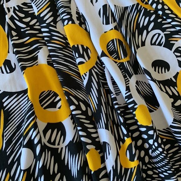 Susan Lawrence yellow black and white tent style dress - Picture 8 of 16